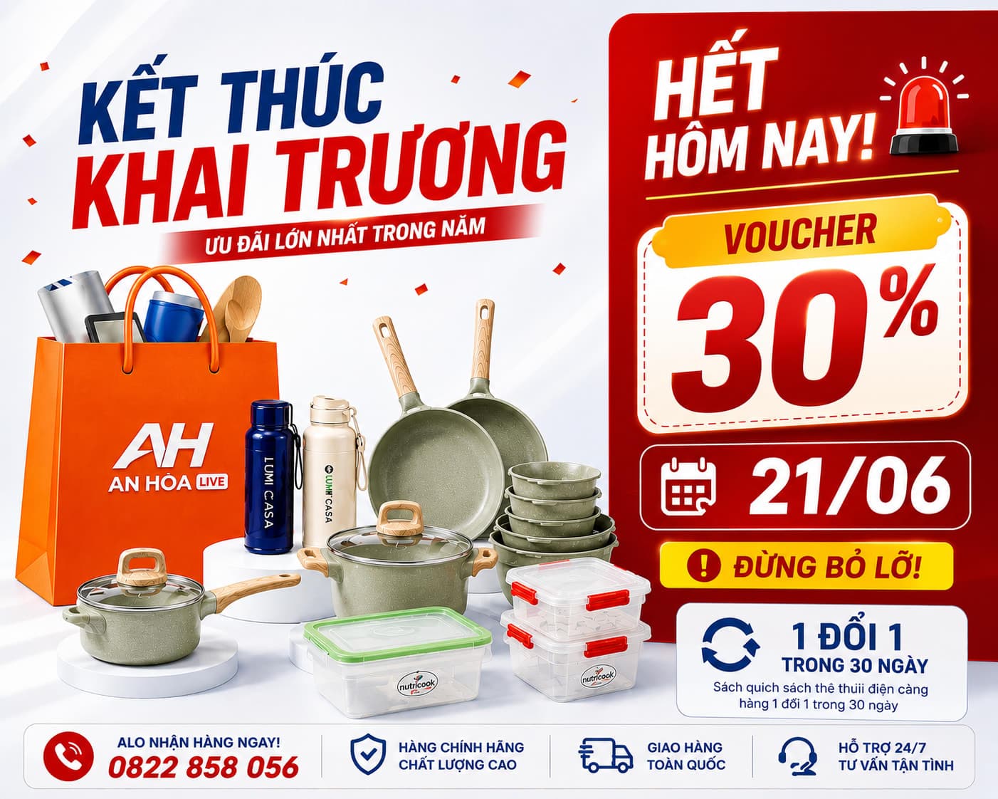 Kết thúc chương trình ưu đãi khai trương lớn nhất năm 🎉