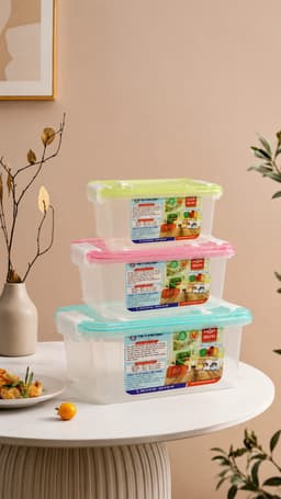 Hộp thực phẩm hai quai trung 3700ml 4