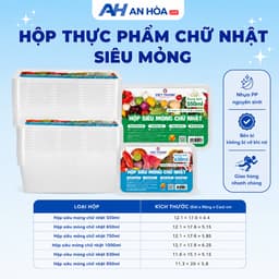 Hộp Nhựa Cao Cấp Siêu Mỏng (dạng chữ nhật)  1