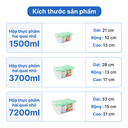 Hộp thực phẩm hai quai lớn 7200ml 3